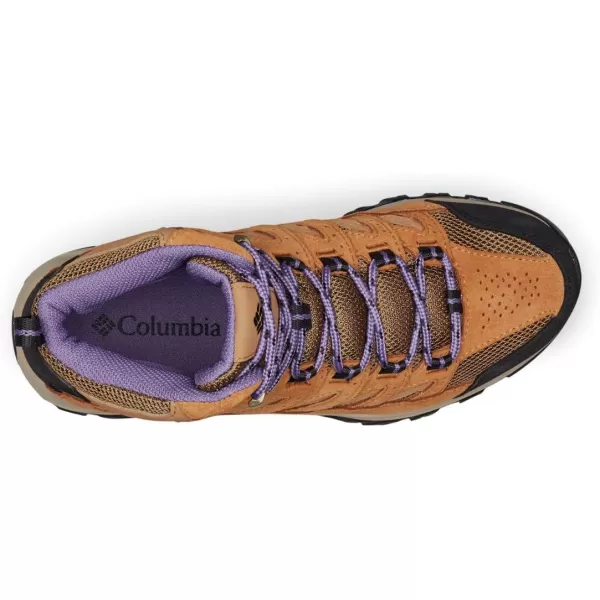 Columbia Womens Crestwood Mid Waterproof Hiking ShoeDark Truffle  Plum Purple