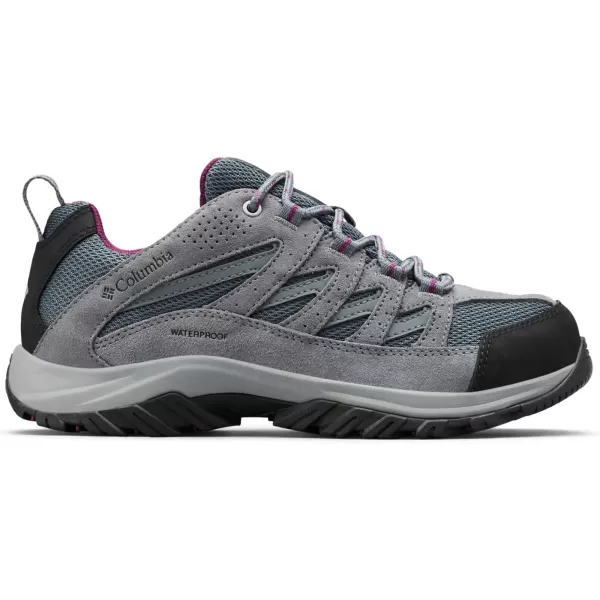 Columbia Womens Crestwood Waterproof Hiking Shoe2024 GraphiteWild Iris