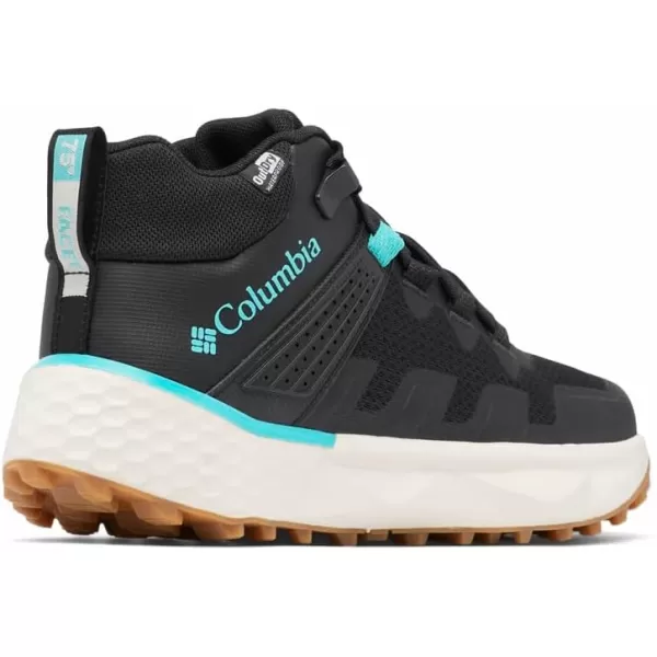 Columbia Womens Facet 75 Mid Outdry Hiking Shoe2024 BlackBright Aqua