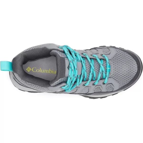 Columbia Womens Granite Trail Mid Waterproof Hiking Shoe2024 Titanium Grey SteelBright Aqua