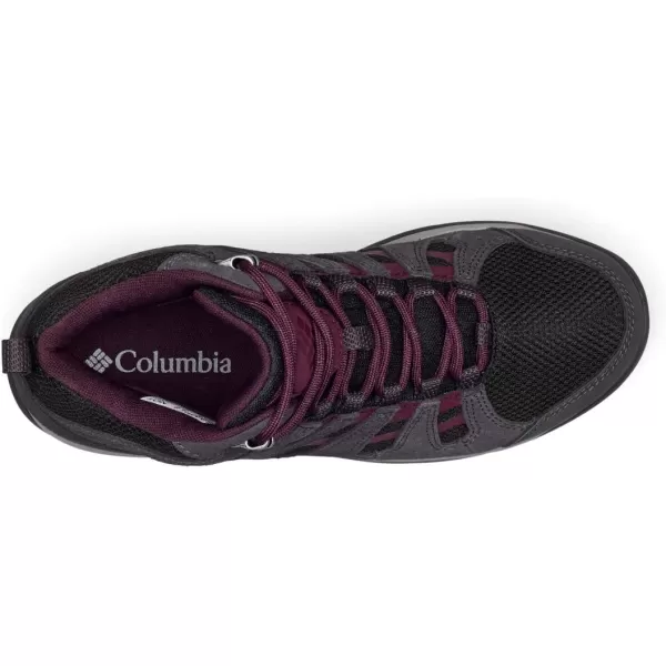 Columbia Womens Redmond V2 Mid Waterproof Hiking BootBlackBlack Cherry