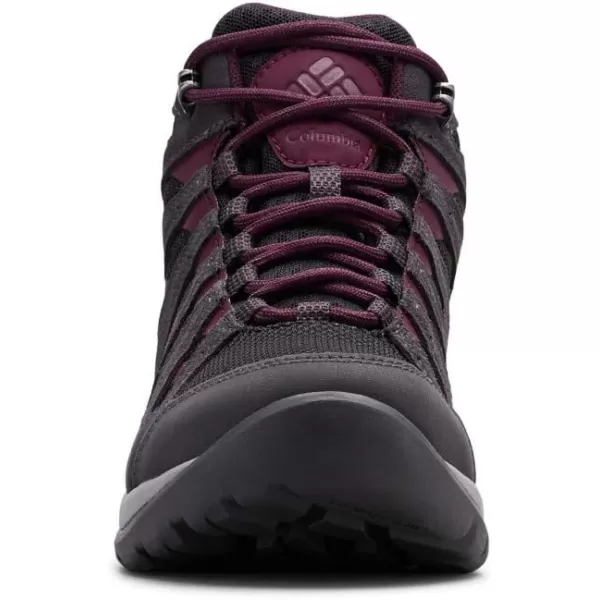 Columbia Womens Redmond V2 Mid Waterproof Hiking BootBlackBlack Cherry