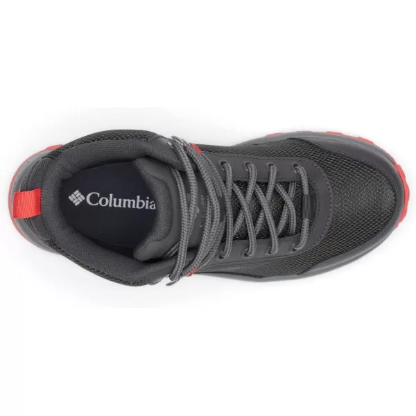 Columbia Womens Trailstorm Ascend Mid Waterproof Hiking ShoeDark Grey  Red Coral