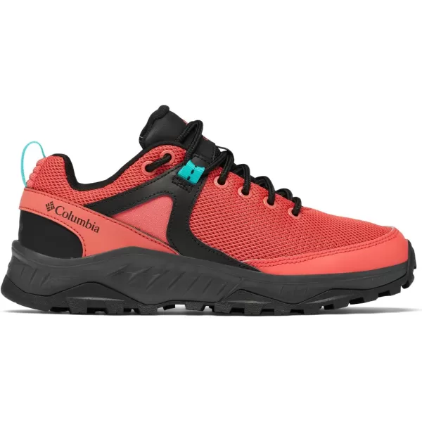 Columbia womens Trailstorm Ascend Waterproof Hiking ShoeRed Coral  Bright Aqua