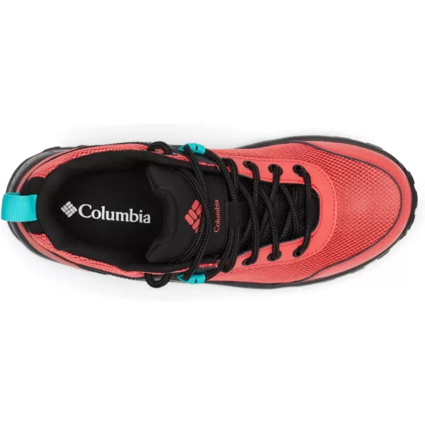 Columbia womens Trailstorm Ascend Waterproof Hiking ShoeRed Coral  Bright Aqua