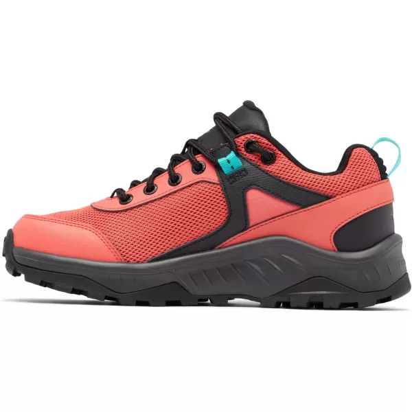 Columbia womens Trailstorm Ascend Waterproof Hiking ShoeRed Coral  Bright Aqua