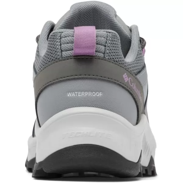 Columbia womens Trailstorm Ascend Waterproof Hiking ShoeTi Grey Steel  Dark Lavender