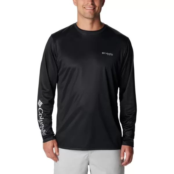 Columbia Mens Terminal Tackle PFG Statetriot Long SleeveBlackGraphite Fl