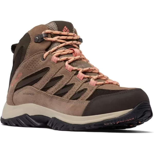 Columbia Womens Crestwood Mid Waterproof Hiking ShoeCordovanMud