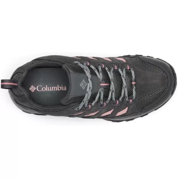 Columbia Womens Crestwood Waterproof Hiking Shoe2024 Dark GreySalmon Rose