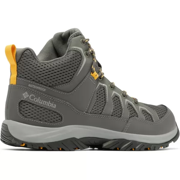 imageColumbia Mens Granite Trail Mid Waterproof Hiking Shoe2024 Dark GreyRaw Honey