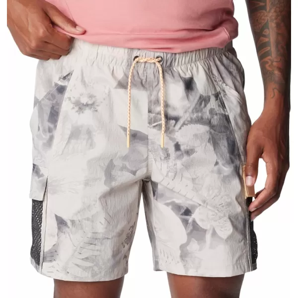 imageColumbia Mens Painted Peak ShortDark Stone Pearhip Print  Sunkissed