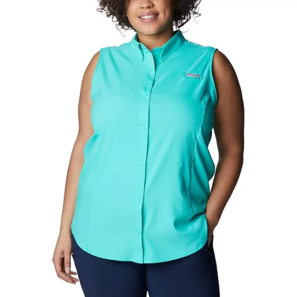 imageColumbia Sportswear Womens Tamiami Sleeveless ShirtElectric Turquoise