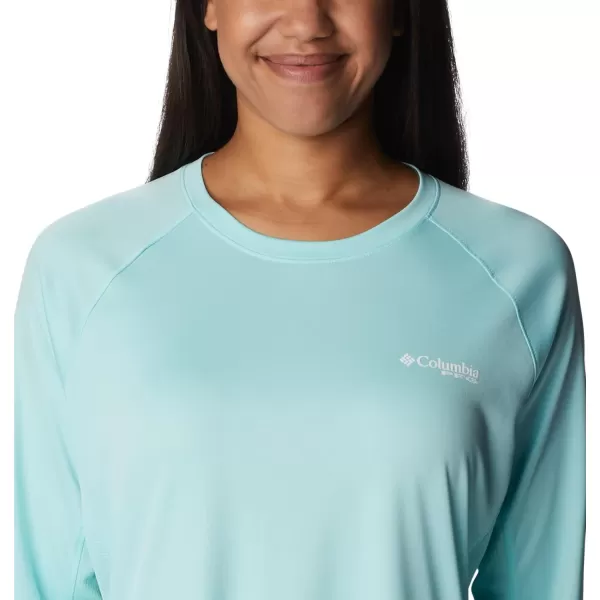 imageColumbia Womens Standard Tidal Tee Vent Long SleeveGulf StreamWhite Logo