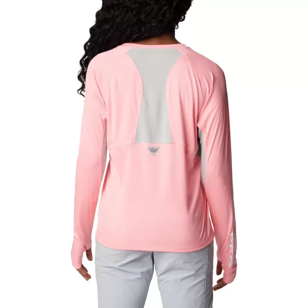 imageColumbia Womens Standard Tidal Tee Vent Long SleevePink PopWhite Logo