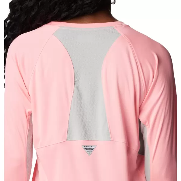 imageColumbia Womens Standard Tidal Tee Vent Long SleevePink PopWhite Logo