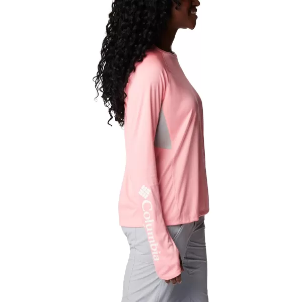 imageColumbia Womens Standard Tidal Tee Vent Long SleevePink PopWhite Logo