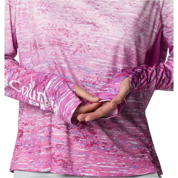 imageColumbia Womens Super Tidal Tee Vent Long SleeveBright Lavender Digiscale Fade