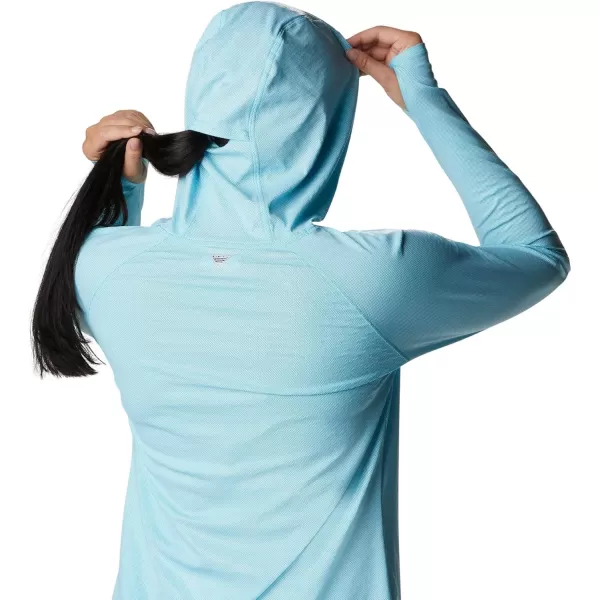 imageColumbia Womens Tidal Deflector Ice Long Sleeve HoodieAtoll