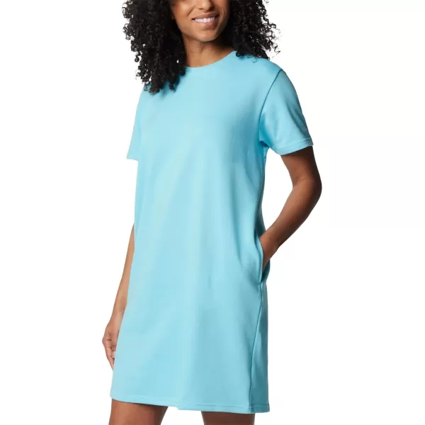 imageColumbia Womens Trek French Terry Tee DressAquamarine