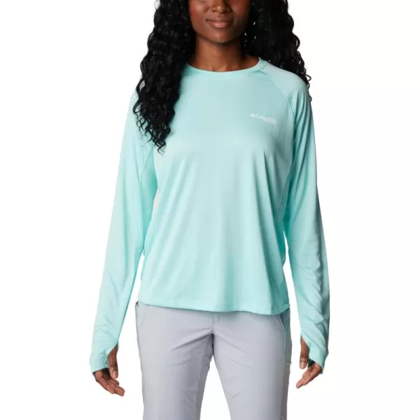 imageColumbia Womens Standard Tidal Tee Vent Long SleeveGulf StreamWhite Logo