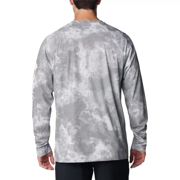 imageColumbia Mens Terminal Deflector Printed Long SleeveCool Grey Deepwaters Camo