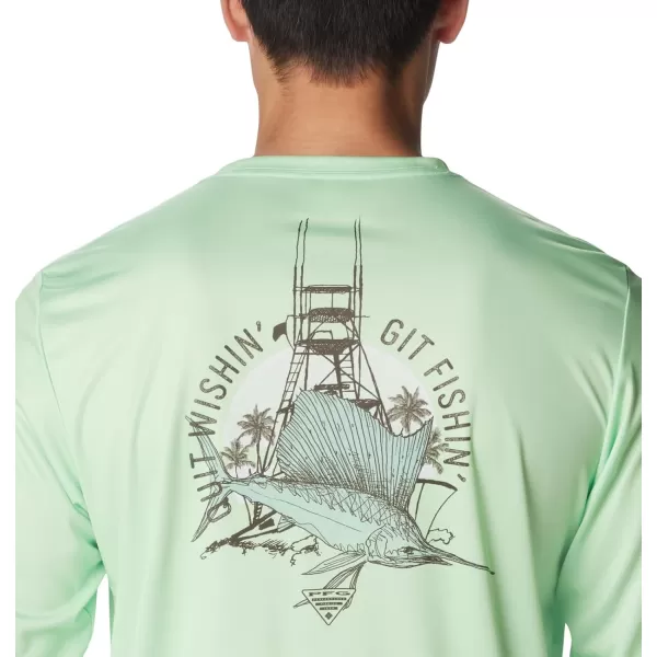 imageColumbia Mens Terminal Tackle PFG Bait Jumper Long SleeveKey WestWhite Sail Tower