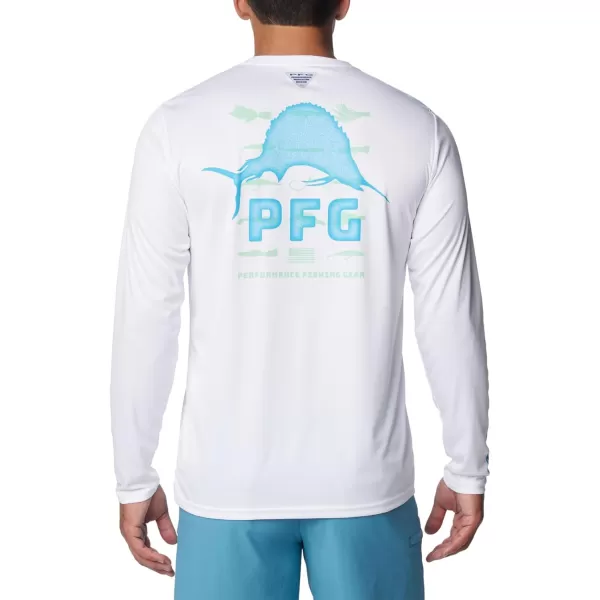 imageColumbia Mens Terminal Tackle PFG Bait Jumper Long SleeveWhiteOcean Mint Bait Jumper Salt