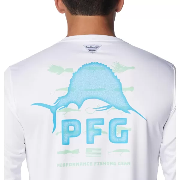 imageColumbia Mens Terminal Tackle PFG Bait Jumper Long SleeveWhiteOcean Mint Bait Jumper Salt