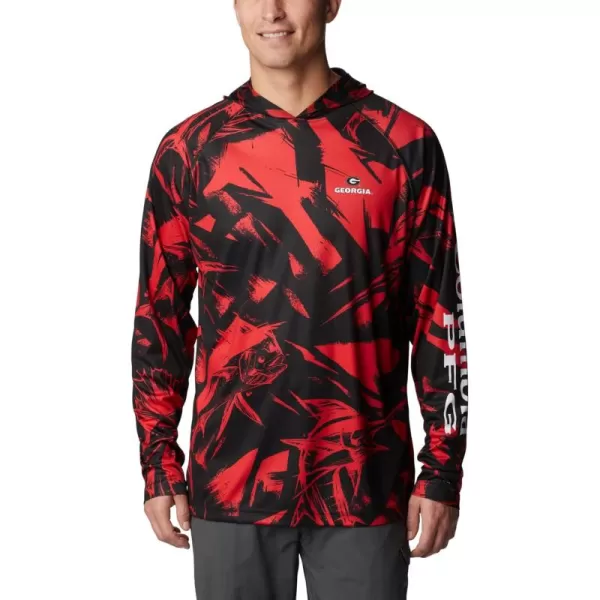 imageColumbia Mens Collegiate Super Terminal Tackle HoodieUgablack Game Fish Print