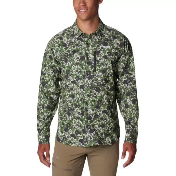 imageColumbia Mens Summit Valley Woven Long Sleeve ShirtCanteen Pop Florid