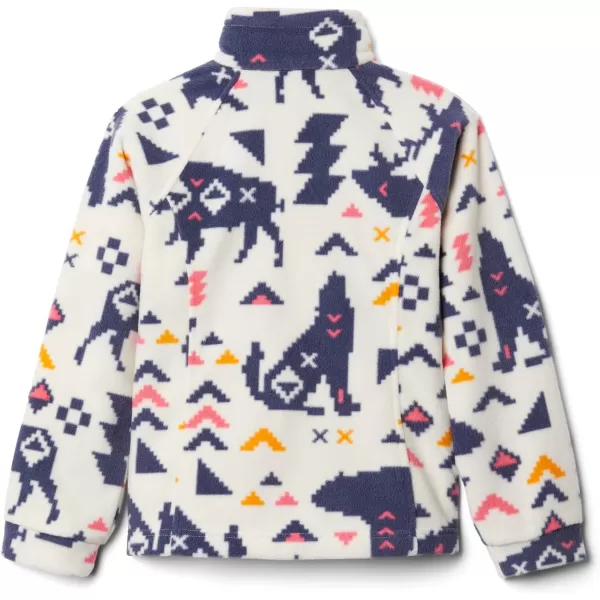 imageColumbia Kids Benton Springs Ii Printed Fleece JacketChalk Camp Creatures