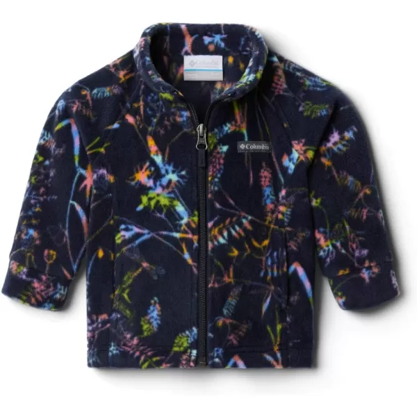 imageColumbia Kids Benton Springs Ii Printed Fleece JacketDark Nocturnal Art Bouquet Multi