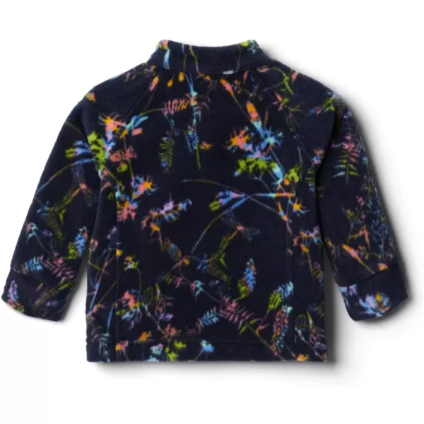 imageColumbia Kids Benton Springs Ii Printed Fleece JacketDark Nocturnal Art Bouquet Multi