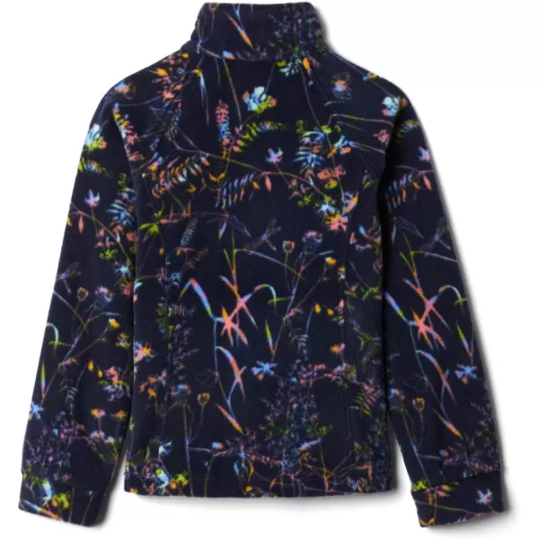 imageColumbia Kids Benton Springs Ii Printed Fleece JacketDark Nocturnal Art Bouquet Multi