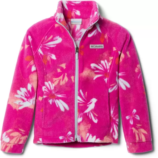 imageColumbia Kids Benton Springs Ii Printed Fleece JacketWild Fuchsia Daisy Party Multi