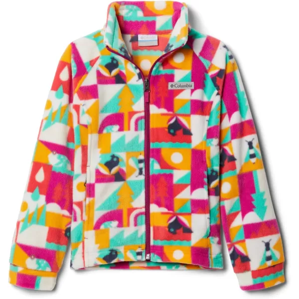 imageColumbia Kids Benton Springs Ii Printed Fleece JacketWild Fuchsia Summer Escape