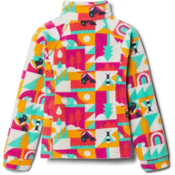 imageColumbia Kids Benton Springs Ii Printed Fleece JacketWild Fuchsia Summer Escape