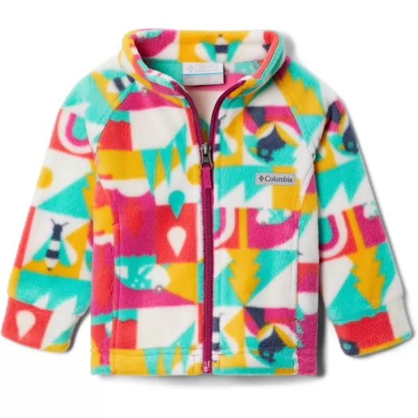 imageColumbia Kids Benton Springs Ii Printed Fleece JacketWild Fuchsia Summer Escape