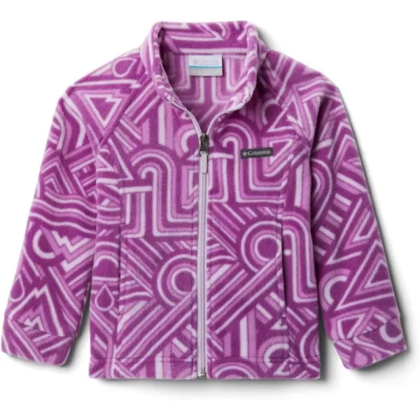 imageColumbia Kids Benton Springs Ii Printed Fleece JacketBerry Jam Geo Elements