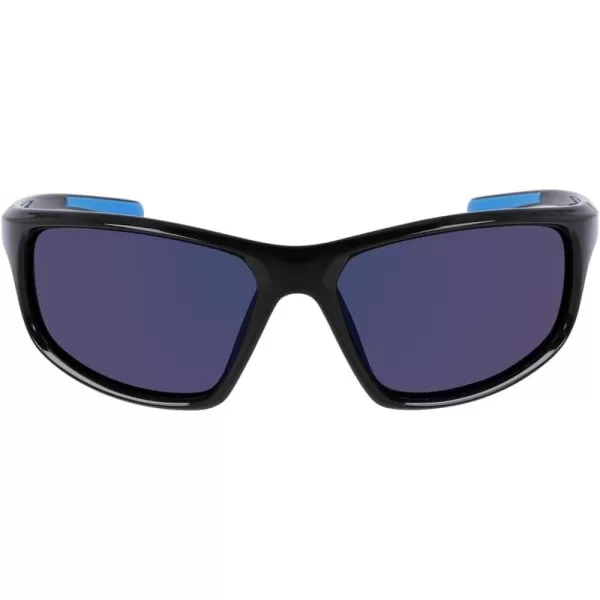 imageColumbia Mens Slick Creek Rectangular SunglassesShiny Black  BlueBlue Mirror