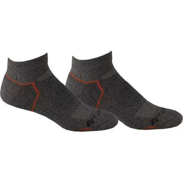 imageColumbia Mens 2 Pack Balance Point Walking Low Cut SocksDark GreyOrange