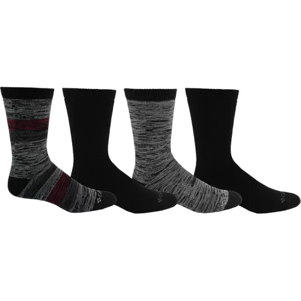 imageColumbia Mens 4 Pack Moisture Control Crew SocksBlackDye