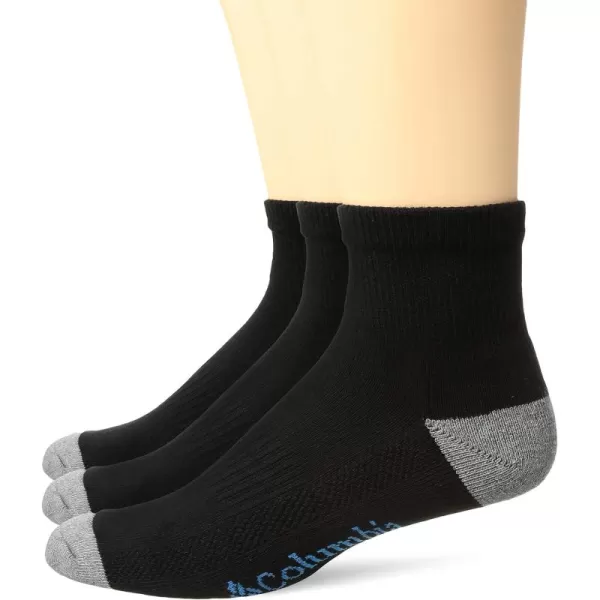 imageColumbia Mens Half Cushion Quarter Socks 3pack