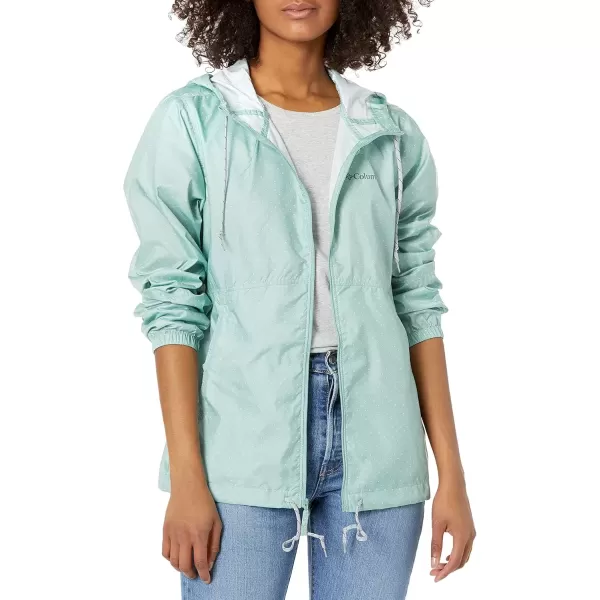 imageColumbia Womens Flash Forward Printed WindbreakerAqua Tone Spacey Dots Print
