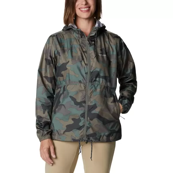 imageColumbia Womens Flash Forward Printed WindbreakerCypress Trad Camo Print