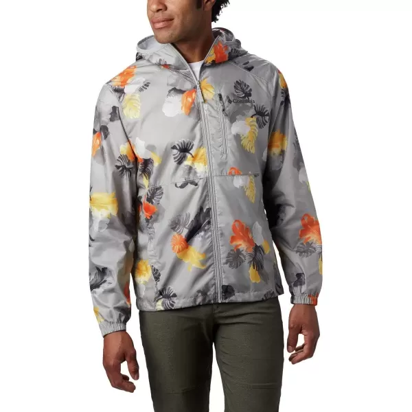 imageColumbia Mens Flash Forward Windbreaker PrintColumbia Grey Tropical N Monster as