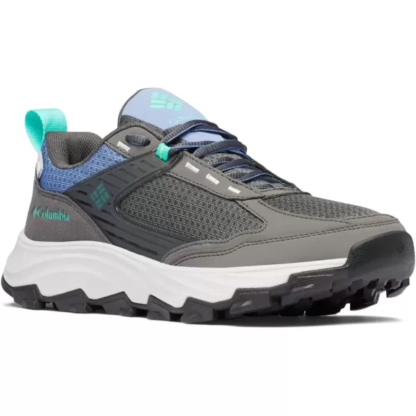 imageColumbia Womens Hatana Max Outdry Wide Hiking ShoeDark Grey  Electric Turquoise