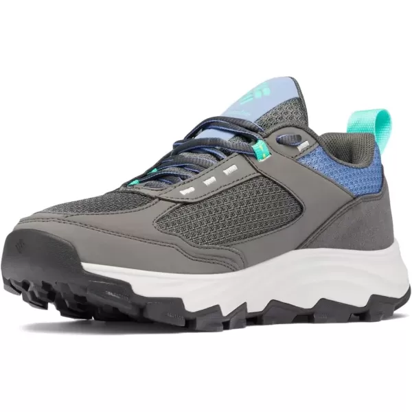 imageColumbia Womens Hatana Max Outdry Wide Hiking ShoeDark Grey  Electric Turquoise