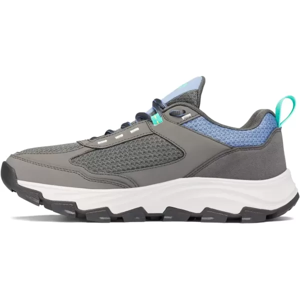 imageColumbia Womens Hatana Max Outdry Wide Hiking ShoeDark Grey  Electric Turquoise